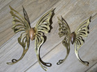 Vintage Brass Butterflies Gold Tone Home Interiors Butterfly Wall Decor