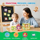 Windidi Magnetic Tiles Letters Learning Toys Animals Alphabet Abc Magnets For