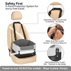 Pet Car Seat For Small Dogs Under 25lbs - Safe Travel Booster With Leash