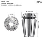 2pcs Er20 Spring Collet 5 16  Chuck For Cnc Engraving Machine Lathe Milling