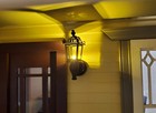 Dollhouse Battery Light Coach Lamp Black Metal Large 2  1 12 Scale Miniature