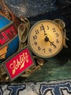 1976 Schlitz Beer Clock Cash Register Light Rotating Globe Sign Vintage Works