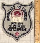 Rare Vintage District Of Columbia Motor Vehicle Inspector Patch Felt