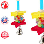 Bonka Bird Toys 1322 Wibbly Star Chew Forage Fun Small Parrot Cage Toy Cockatiel