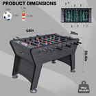 Foosball Table  58  Competition Sized Soccer Table Game  Heavy Duty Arcade Game