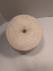 Huge Vintage Reel Of White Intertwined Cotton Thread 1930 Era 7  High 2 Lb 11 Oz