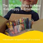 Crayonking 1000 Bulk Crayons  4 Count  pack Of 250   Assorted Colors clear