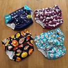 Alva Baby One Size Adjustable Halloween Themed Cloth Diaper Covers Lot Of 4