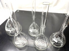 Lot Of 5x Sibata Volumetric Flasks   Class A  4x 250 Ml  1x  500 Ml