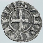 1050ad France Archbishopric Besancon Antique Silver Denier Medieval Coin I87293
