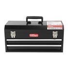 Hyper Tough 20-inch 2-drawer Tool Box  Tool Chest With Flip-up Lid  Black  Steel