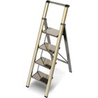 4 Step Ladder  Folding Step Stool  Lightweight Aluminum Space Saver Ladder  330