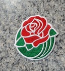 Vintage Rose Bowl Embroidered Patch  Iron On  3 