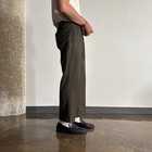 90s Vintage European Army Military Green Tailored Uniform Pleated Trousers Pants