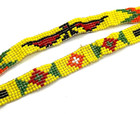 Vintage Native American Yellow Thunderbird Elastic Hat Band 19  Jcs