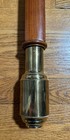 Antique English Mahogany Marine Barometer   Thermometer 