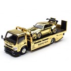 Pop Race 1 64 Porsche Rwb 930   Rwb Truck Chrome Gold Rwb Set Hec 2026