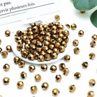 Dowarm 200 Pieces 6mm Round Crystal Glass Beads For 6mm  15-copper Brown