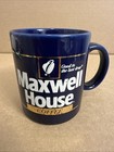 Maxwell House Coffee Good To The Last Drop Mug Cobalt Blue Gold Vintage Free Sh