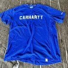 Carhartt Force Relaxed Fit Mens L Royal Blue Logo T Shirt Lot Of 2 Mint Not Worn