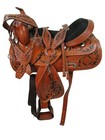 Used Western Saddle Pleasure Trail Barrel Racing Horse Leather Tack 15 16 17 18