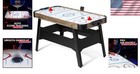 Led 54 Inch Air Hockey Game Table W light-up Scoreboard  Powerful Motor  Ac Outl