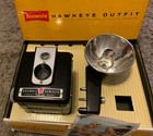 Vintage Kodak Brownie Hawkeye Flash Model Camera Outfit W  Original Box   Flash