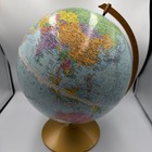 Replogle World Nation Series 12 Inch Diameter Globe Vintage Gold Base Raised