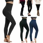 Mix Womens Fleece Lined Leggings Thick Solid High Waisted Warm Winter Long Lava