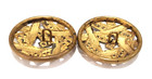 One Antique Button   brass Openwork With Oodles Of Sparkling Cut Steels