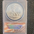 1993 Dan Carr Silver Coin Overstruck Eagle Design Anacs Ms69  999 Fineness