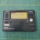 Korg Tm-50 Black Combo Tuner Metronome Backlit Lcd Display For All Instruments