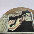 Vintage Oriental Hand Painted Signed dated Plate Kimono Antique Beauty