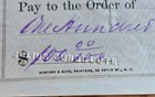 Antique Check  The National City Bank   1875