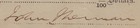 John Sherman - Check Double Signed 10 27 1863
