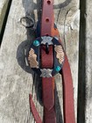 Us Made Cob Burgundy Harness Leather Western One Ear Headstall W fancy Buckles