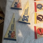 Lot Of 32 Vintage Nfl Football Team Mini Pennants 4x9 Inches 1970 s