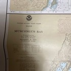 Noaa Muscongus Bay Nautical Chart 13301 Maine Map 36in X 48in 1984 Edition