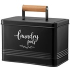  Laundry Pods Container  Farmhouse Laundry Pods Holder With Lid For Laundry 