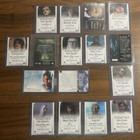 X-files Limited Edition Autographed Trading Cards - Lot Of 16
