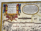 Egypt 1624 Abraham Ortelius Large Antique Engraved Map 17th Century