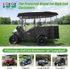 Universal 4 Passenger Golf Cart Enclosure  94   Roof Golf Cover For Yamaha Ezgo 
