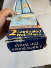 Hammond United States   The World Laminated Wall Maps 50 x38  Set Of Two