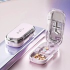 Adjustable Precise Pill Cutter Storage Box Portable Drug Tablet Medicine Dust Us