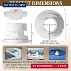  2 Pack  White Rv Roof Vent Cover Kits With Putty Tape And Screws  Camper Vents