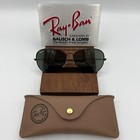Vintage Ray Ban B l Black Chrome Bravura 62mm Aviator Sunglasses Nos Usa