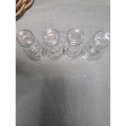 Vintage T c w  Co  Usa Clear Glass Apothecary Bottles With Stoppers Set Of 4