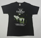 Vintage 90s The Exorcist Poster Print Movie Promo T-shirt Size Large Repairs