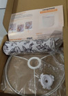 Black white Toile Floral Print Lamp Shade - New - 11  Diameter 9  High