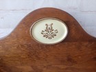 Vintage Pfaltzgraff Village Wood Wall Mount Paper Towel Holder Ceramic Inset